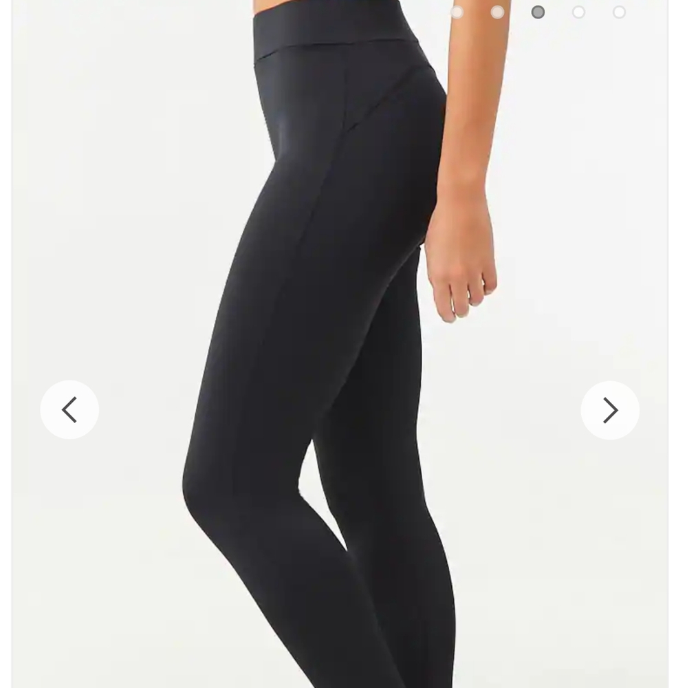 Knit athletic leggings